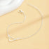Hallmark Silver Pearl Heart Anklet For Women
