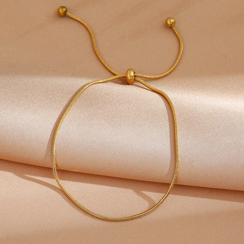 Hallmark Silver Elegant Chain Adjustable Gold Plated Ankle Bracelet For Women