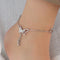 Hallmark Silver Minimalist Adjustable Length Butterfly Anklet