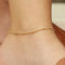 Hallmark Silver Dainty Classic Chain Gold Plated Anklets For Women