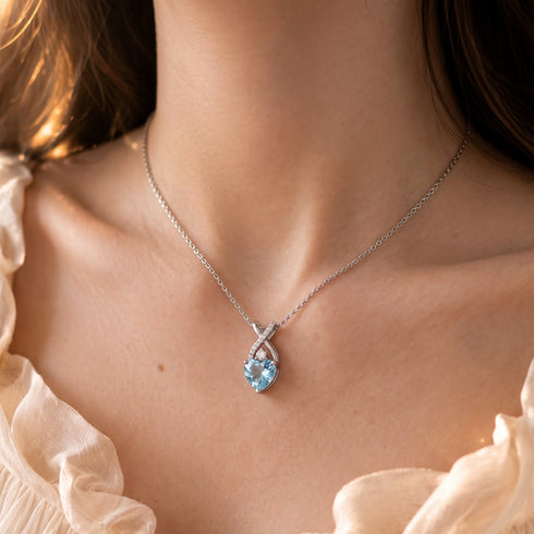 Hallmark Silver Fine Infinity Heart Pendant