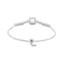 Zarkan Classic Solitaire Silver Bracelet