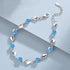 Hallmark Silver Blue Crystal Heart Bracelet