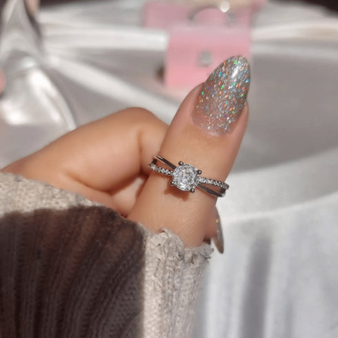 Hallmark Silver Alvira Princess Ring