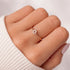 Hallmark Silver Minimal Gold Plated Ring