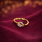 Hallmark Silver Love Band Minimal Gold Plated Ring