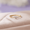 Hallmark Silver Minimal Ad Heart Gold Plated Ring