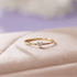 Hallmark Silver Minimal Ad Heart Gold Plated Ring