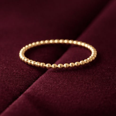 Hallmark Silver Everyday Luxury Minimal Gold Plated Ring