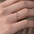 Hallmark Silver Minimal Daily Wear Gold Plated Ring