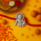 Hallmark Silver Krishna Ji Rakhi