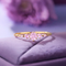 Hallmark Silver Modern Minimal Gold Plated Ring