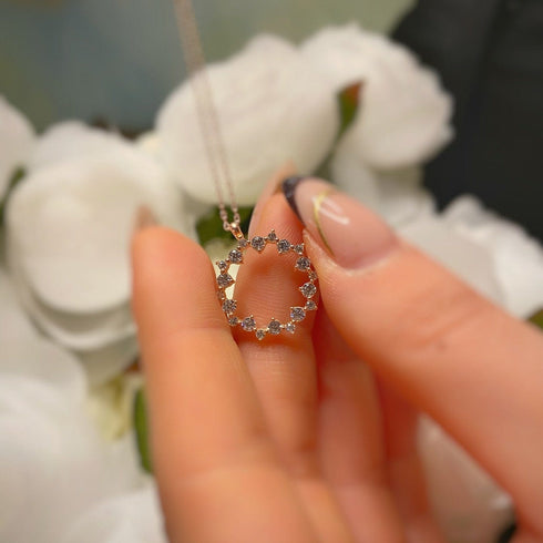 Hallmark Silver Loop Charm Rose Gold Pendant