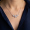 Hallmark Silver Link Flower Minimal Pendant