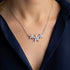 Hallmark Silver Link Flower Minimal Pendant