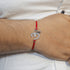 Zarkan OM AD Pure Silver Rakhi With Roli Chawal