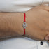 Zarkan Evil Eye Pure Silver Rakhi With Roli Chawal