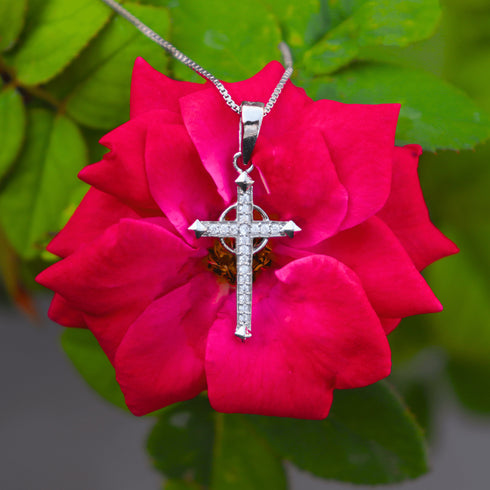 Zarkan 925 Silver Jesus Christ Pendant With Chain