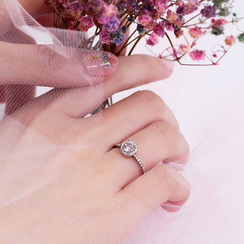 Zarkan American Diamond Round Rays 925 Silver Ring