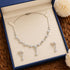 Hallmark Silver American Diamond Evening Wedding Party Jewelry Set