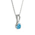 Hallmark Silver Simple Twist Round Cut Pendant