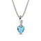Hallmark Silver Twist Heart Cut Sterling Silver Pendant