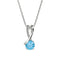 Hallmark Silver Simple Twist Round Cut Pendant