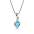 Hallmark Silver Twist Heart Cut Sterling Silver Pendant