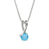 Hallmark Silver Simple Twist Round Cut Pendant