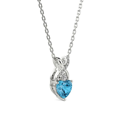Hallmark Silver Fine Infinity Heart Pendant