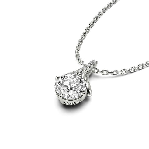 Hallmark Silver Twist Round Cut Sterling Silver Pendant