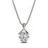 Hallmark Silver Twist Round Cut Sterling Silver Pendant