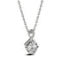 Hallmark Silver Twist Round Cut Sterling Silver Pendant