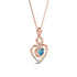 Hallmark Silver Infinity Heart Cut Rose Gold Plated Silver Pendant