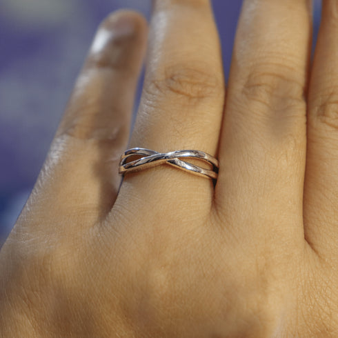 Zarkan 925 Silver X Men Ring For Men