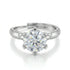 2 Carat Moissanite Diamond Solitaire Royal Love Silver Ring For Women - Free Size