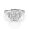Moissanite 2 Carat Diamond Classic 925 Pure Silver Engagement Ring for women - Free Size