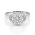 Moissanite 2 Carat Diamond Classic 925 Pure Silver Engagement Ring for women - Free Size