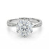 Moissanite Diamond 2 Carat Minimal Solitaire 925 Silver Ring for women - Free Size