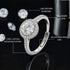 0.75 Carat Moissanite Diamond Round Rays Silver Ring for women - Free Size