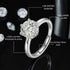 Moissanite Diamond Solitaire .8 Carat Premium 925 Silver Ring for women- Free Size