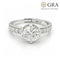 1.8 Carat Moissanite Solitaire Diamond Elegant Ring for women