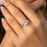 2 Carat Moissanite Diamond Solitaire Royal Love Silver Ring For Women - Free Size