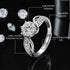 Moissanite Diamond Solitaire 1.2 Carat Be With Me Silver Solitaire Ring for women- Free Size