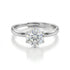 Moissanite Diamond Solitaire .8 Carat Premium 925 Silver Ring for women- Free Size