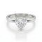 1.2 Carat Moissanite Diamond Glow Heart 925 Silver Ring for women - Free Size