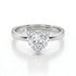 1.2 Carat Moissanite Diamond Glow Heart 925 Silver Ring for women - Free Size
