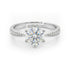 Moissanite Diamond 2 Carat Solitaire 925 Silver Ring for women - Free Size
