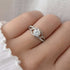 Moissanite Diamond 1 Carat Silver Solitaire Ring For Your Queen for women - Free Size
