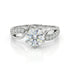 Moissanite Diamond Solitaire 1.2 Carat Be With Me Silver Solitaire Ring for women- Free Size